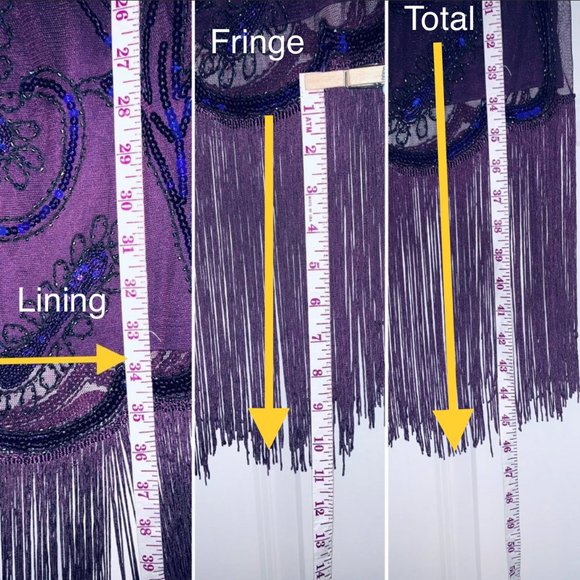 💃 Unique Vintage Sequin Margaux Fringe Dress NWT 🎉HOST PICK✨ - Picture 9 of 16